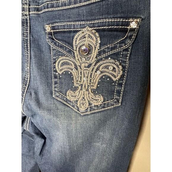 Earl Jeans Women's Embellished Straight Leg Jeans Size 10 - Picture 5 of 5